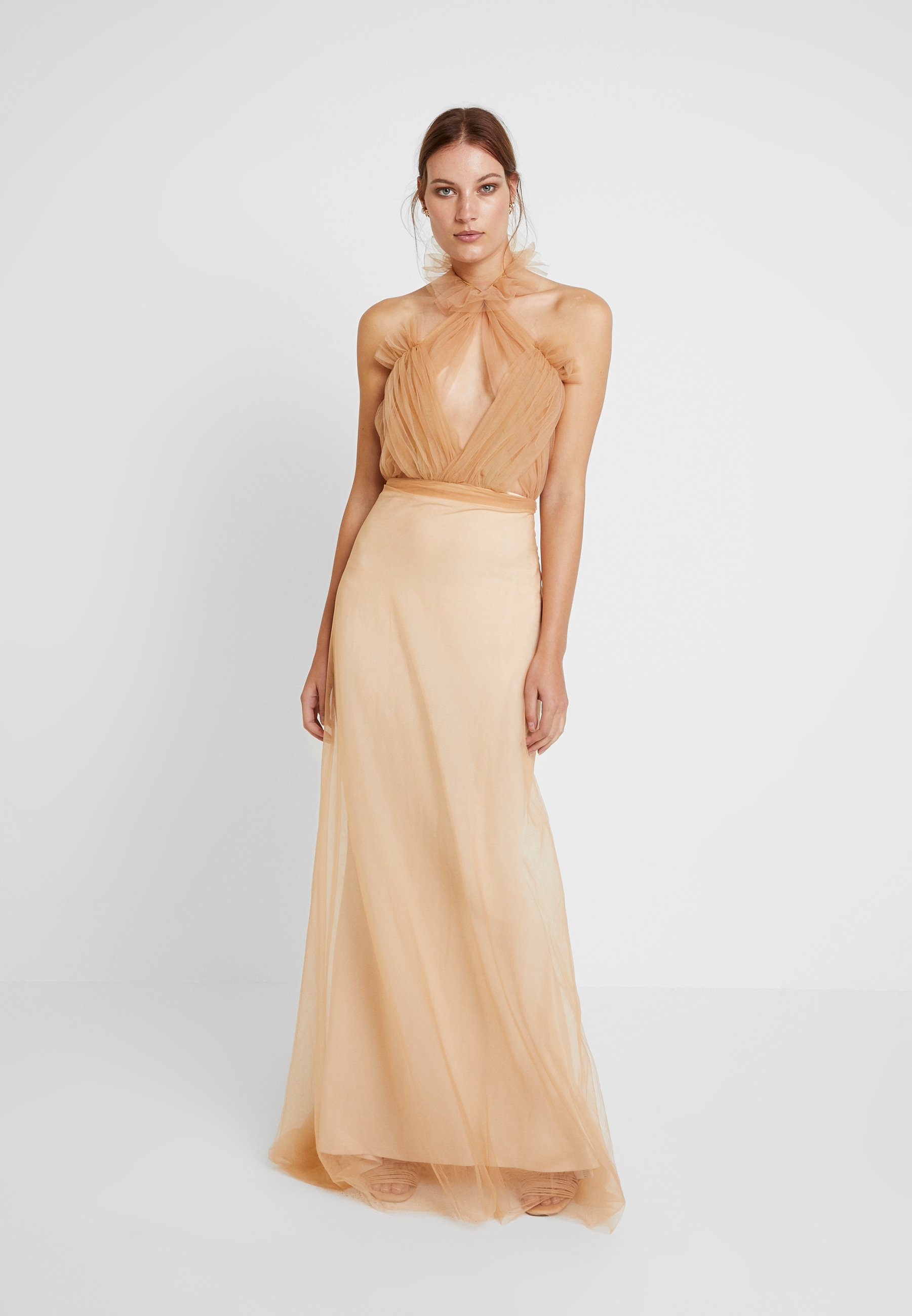 apricot occasion dresses