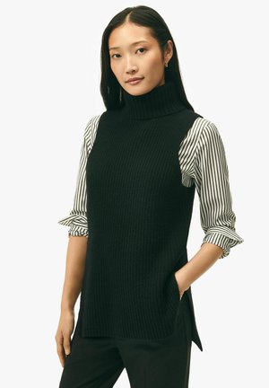 SLEEVELESS TURTLENECK - Pullover - black