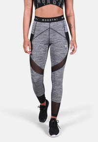 MOROTAI - SPORT MESH PERFORMANCE  - Legging - grau melange Miniatuurafbeelding 1