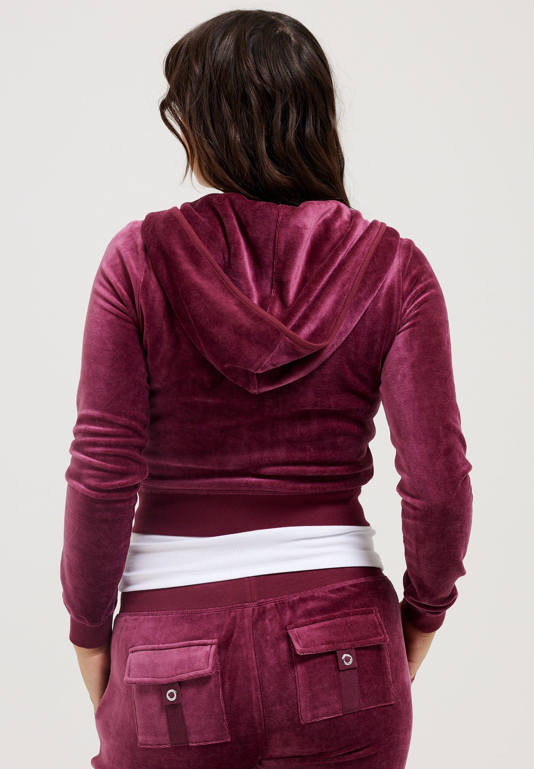 Juicy Couture Zip-up sweatshirt - tawny port/red - Zalando