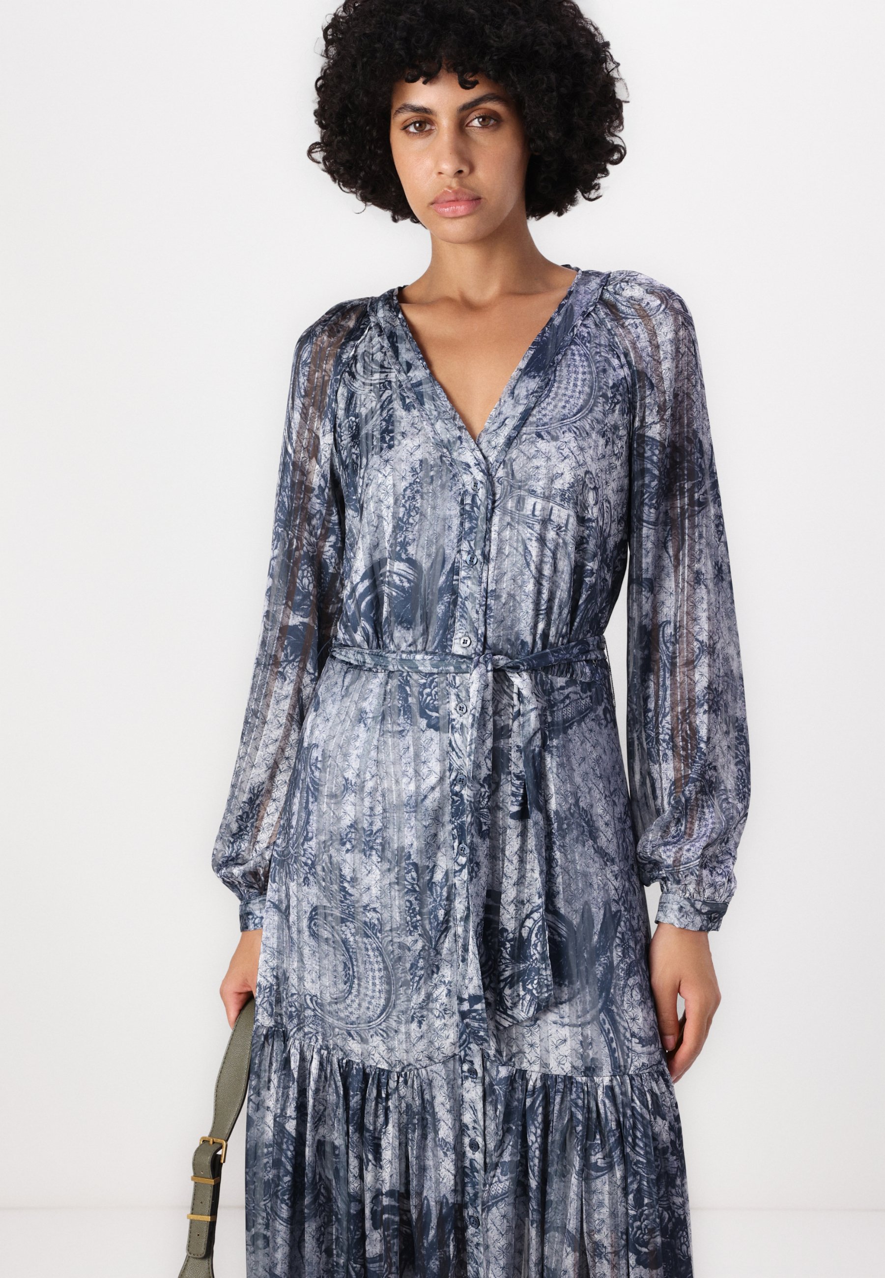 athletic dress long Zip Neck Sweatshirt Dress main image 1