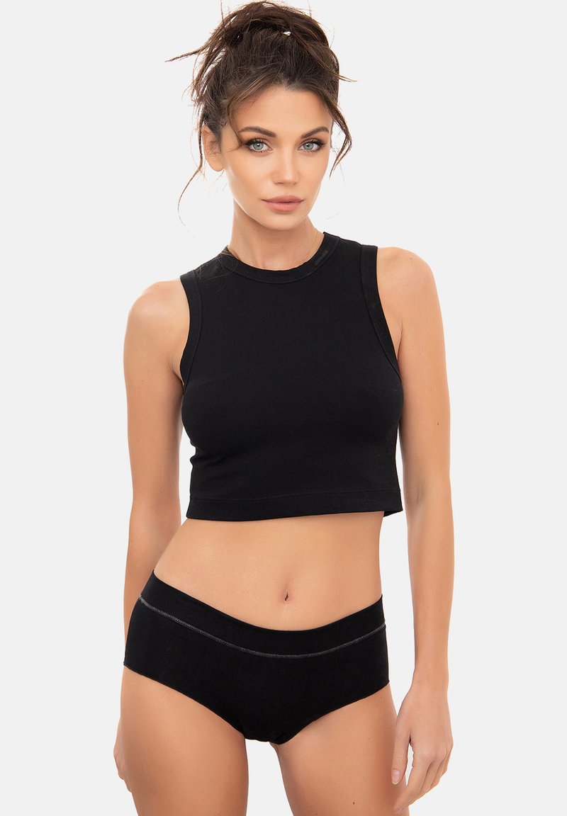 Damen T-Shirts | Evoni Top schwarz - PY59935 Damen T-Shirts | Evoni Top schwarz - PY59935