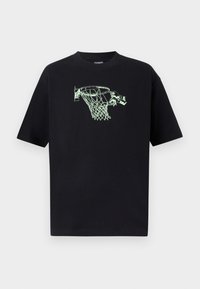 HOOPS TRADITION GRAPHIC UNISEX - T-shirt estampada - black