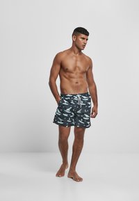 Urban Classics PATTERN - Fürdőnadrág - surfing t rex aop