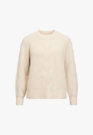 Object, SWEATER TEXTURED CREW NECK - Pullover - humus