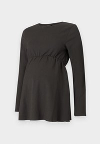 OLMJILLIA O NECK LONG - Long sleeved top - chocolate torte