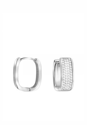 CREOLEN ZIRCONIA - Øreringe - silver coloured