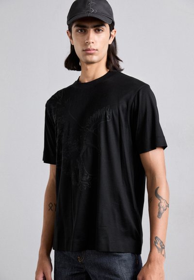 Emporio Armani Apdrukāts T-krekls - nero