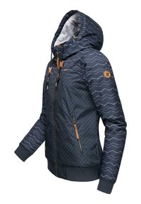 Ragwear NUGGIE ZIG ZAG INTL - Vinterjakke - navy chevron