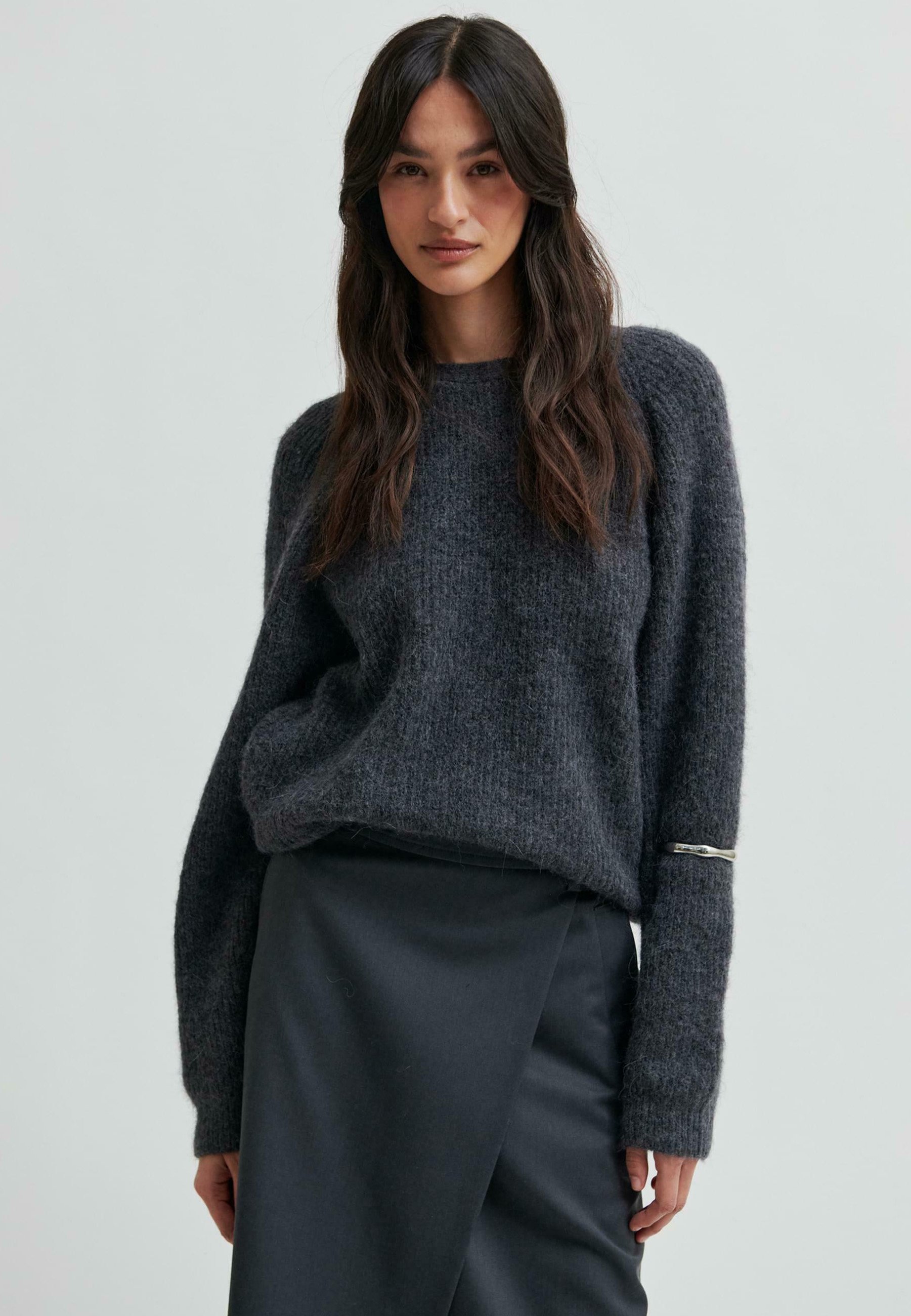 Second Female Pulover - dark grey melange/gri închis - Zalando.ro