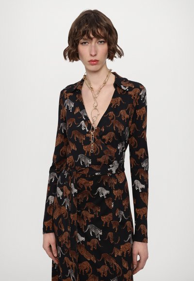 Diane von Furstenberg ABIGAIL MIDI DRESS - Rochie de zi - brown