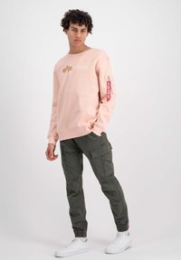 Alpha Industries LABEL  - Mikina - pale peach