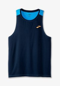 Navy Spring Break Brooks ATMOSPHERE SINGLET 2.0 - Top - navy spring break/dark blue - Zalando