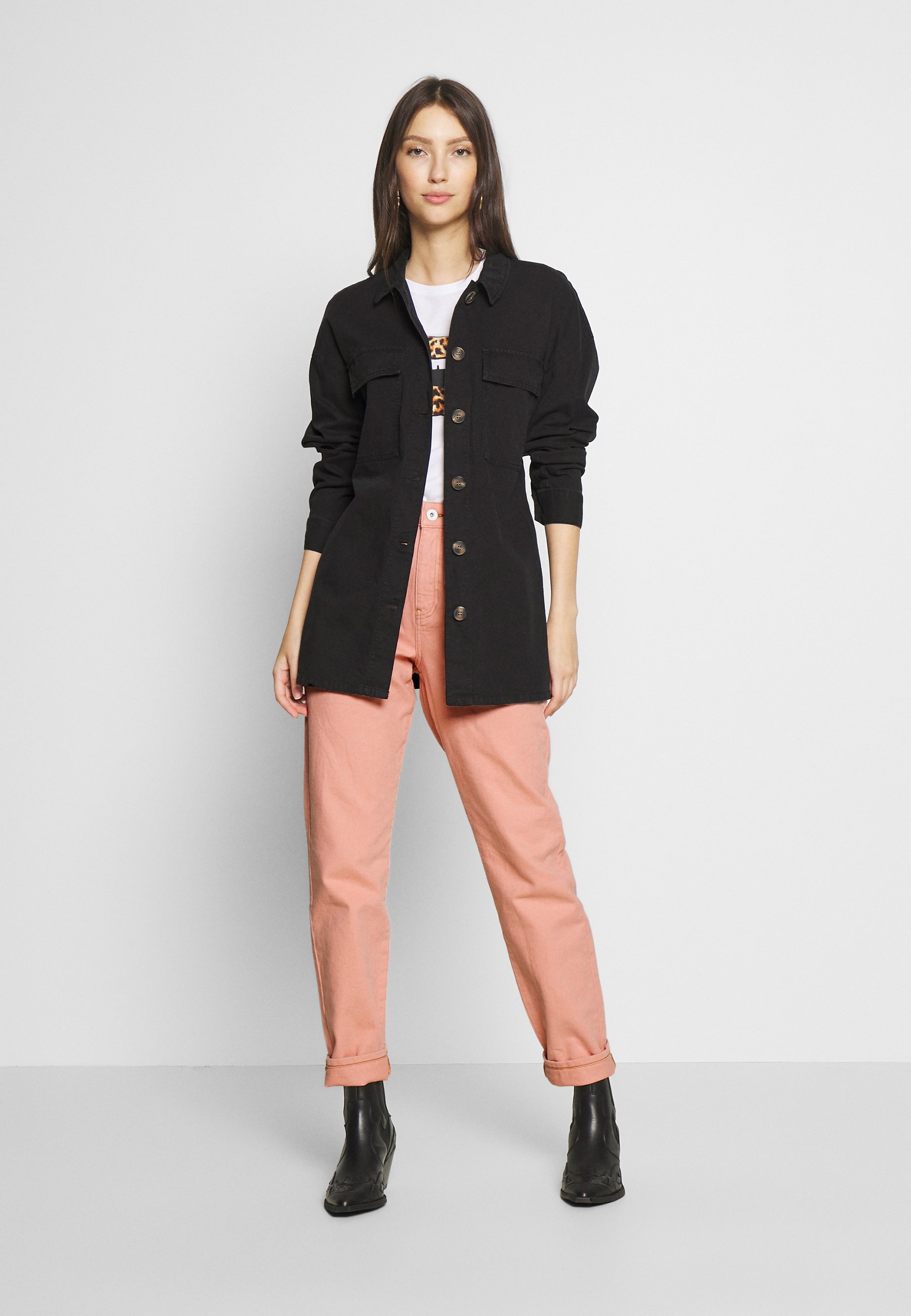 Noisy May NMISABEL MOM - Jeans Relaxed Fit - silver pink/rosa - Zalando.de