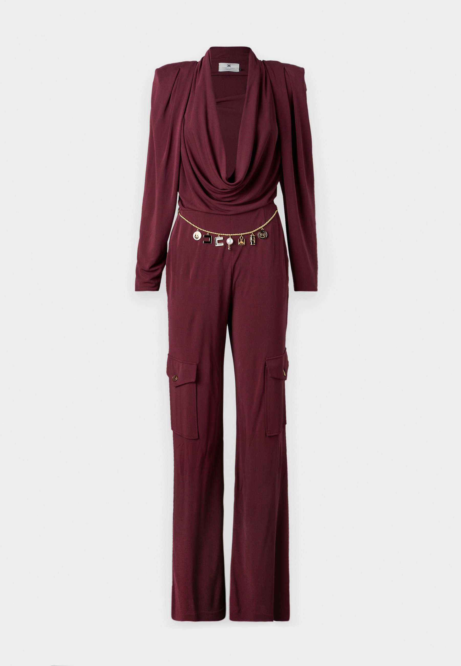 Elisabetta Franchi Jumpsuit - rouge noir/bordeaux - Zalando