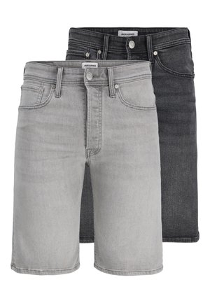 Jack & Jones, RICK ORIGINAL 2 PACK - Denimové šortky - black denim/grey denim