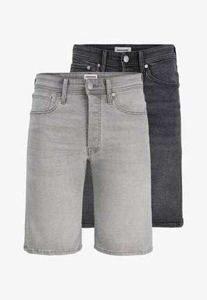 Jack & Jones, RICK ORIGINAL 2 PACK - Denimové šortky - black denim/grey denim