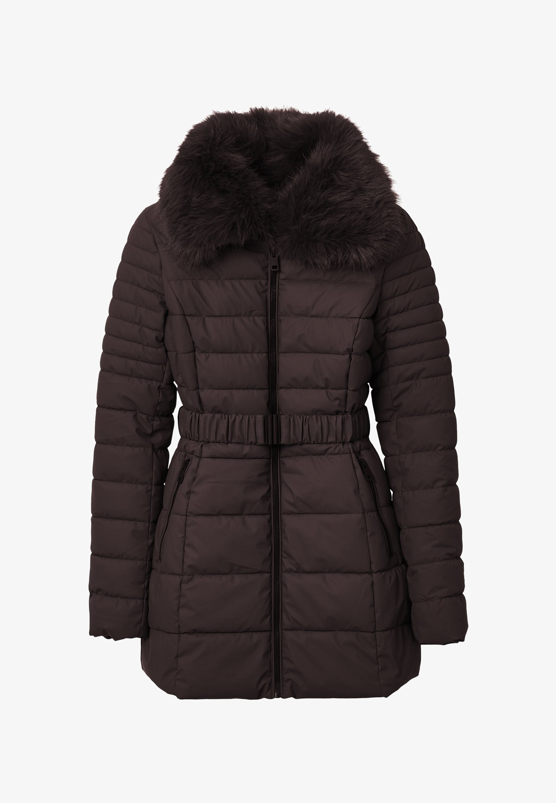 Promod Langer Daunenmantel Mit Gürtel Calliope Wintermantel