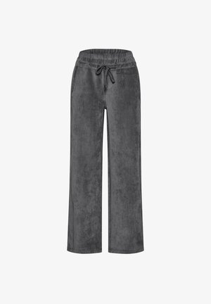 Street One, MID WAIST STRAIGHT LEG CORDHOSE IN UNIFARBE - Pantalon classique - gravel grey