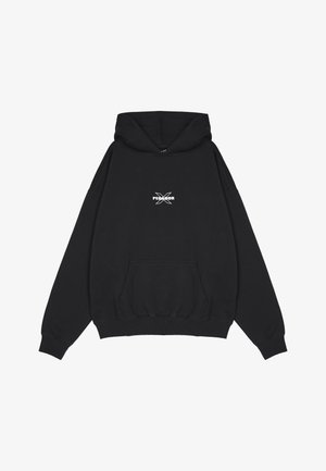 Pegador BELLY OVERSIZED HOODIE - Mikina s kapucí - washed black