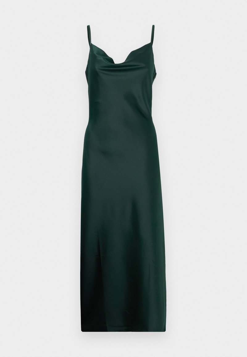 green emerald velvet dress Dark Green Formal Dresses Stretch Satin Sheath/Column Straps Cowl Neck