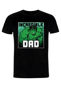 Marvel AVENGERS CLASSIC INCREDIBLE DAD UNISEX - Triko s potiskem - black