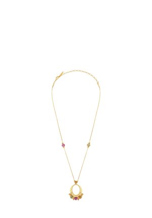 AVOLA ADJUSTABLE SAUTOIR AND TINTED QUARTZ - Collier - gol-coloured/green