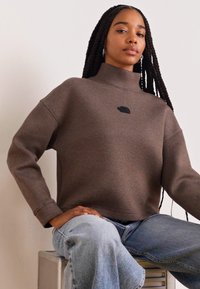 The North Face MOCK NECK - Sudadera - smokey brown heather