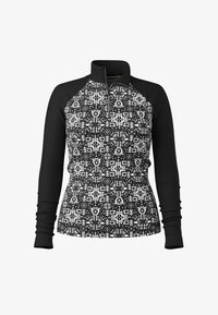 Unselected, black deco floral
