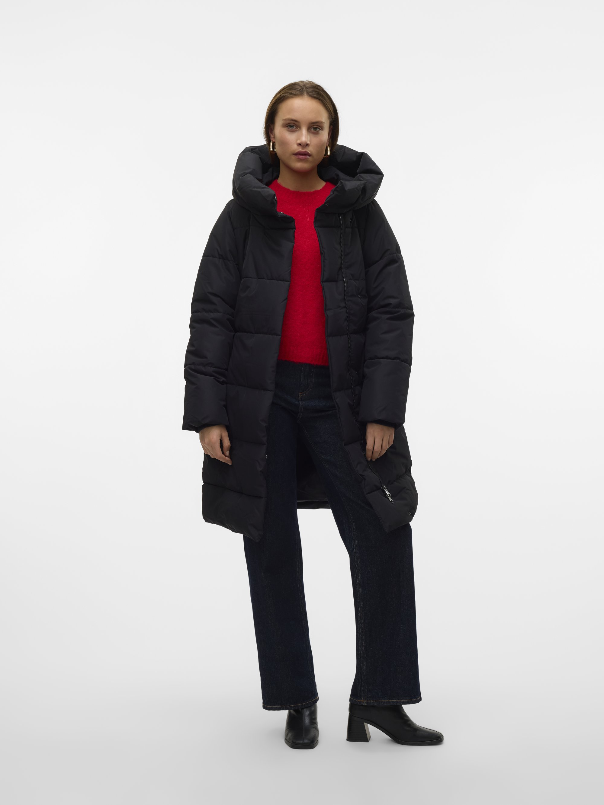 Vero Moda Winterjacke Lange Puffer Jacke Winter Mantel Stepp Parka VMERICAHOLLY VMERICAHOLLY LONG DOWN JACKET NOOS, Stylenr.: 10251595 in Dunkelgrün