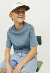 Jack & Jones Junior JJEURBAN EDGE O-NECK NOOS - T-shirt basic - goblin blue