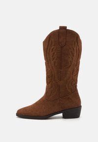 Bottes de cowboy / motard - brown