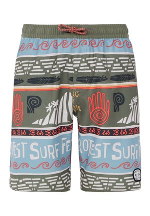 Shorts da mare - artichoke green