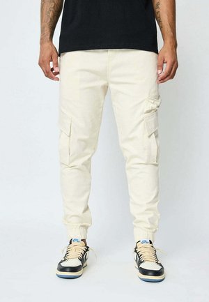 JOGGER AVEC ZIP   - Pantalon cargo - blanc