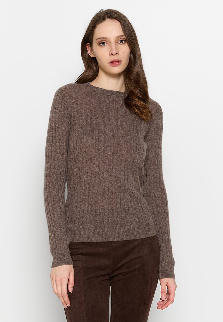 Just Cashmere Trui taupe Just Cashmere Trui taupe