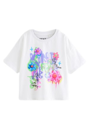 GRAFFITI GRAPHIC REGULAR FIT - Tričko s potlačou - white