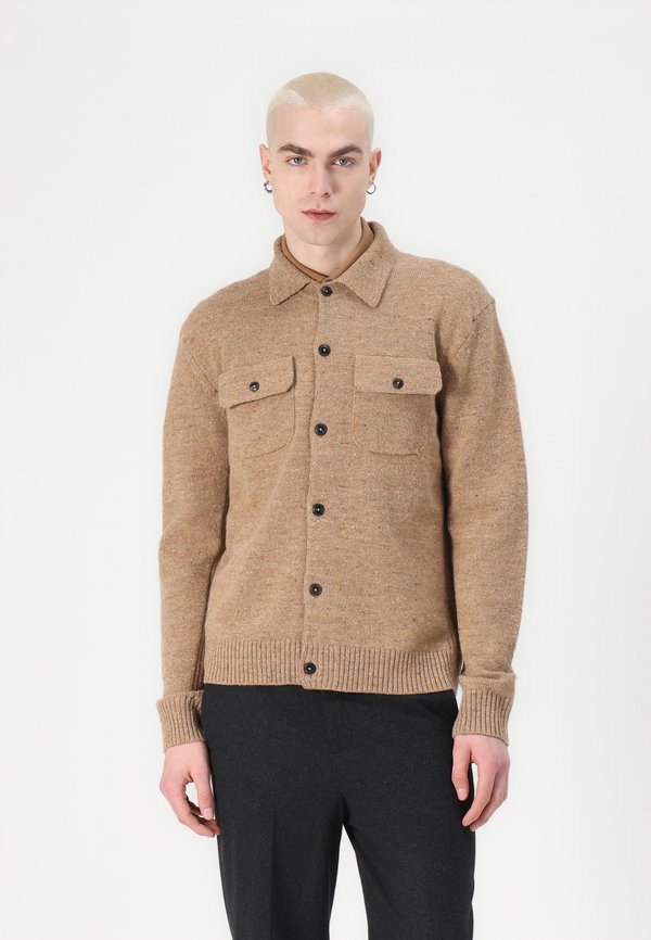 DONEGAL - Cardigan - camel beige