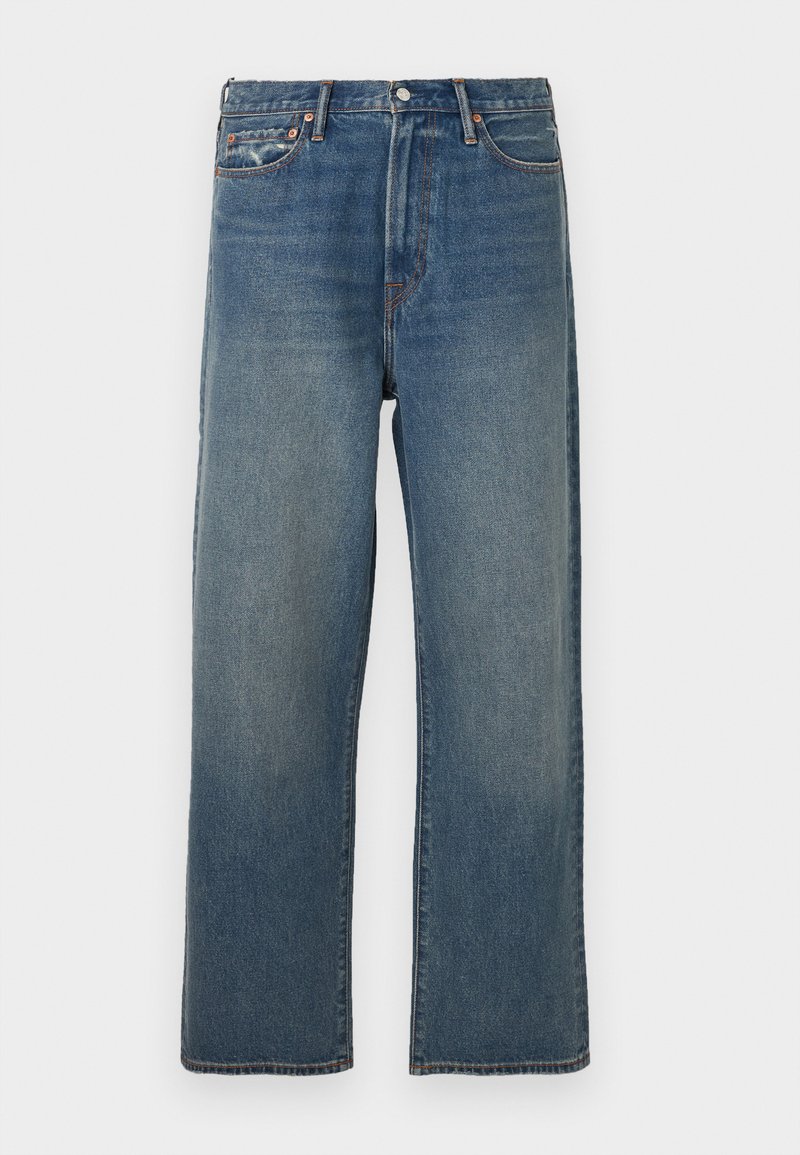 Abercrombie & Fitch Baggy jeans donkerblauw denim