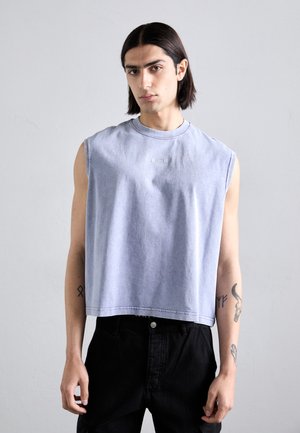 STONE WASHED BOXY  - Débardeur - dark purple