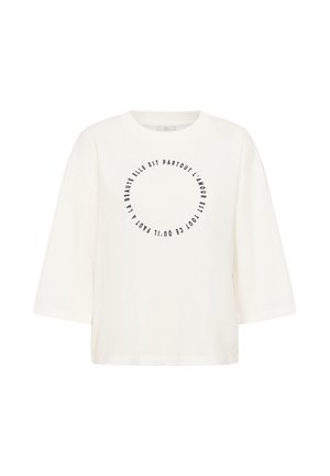 Kaffe Langærmet T-shirt - chalk