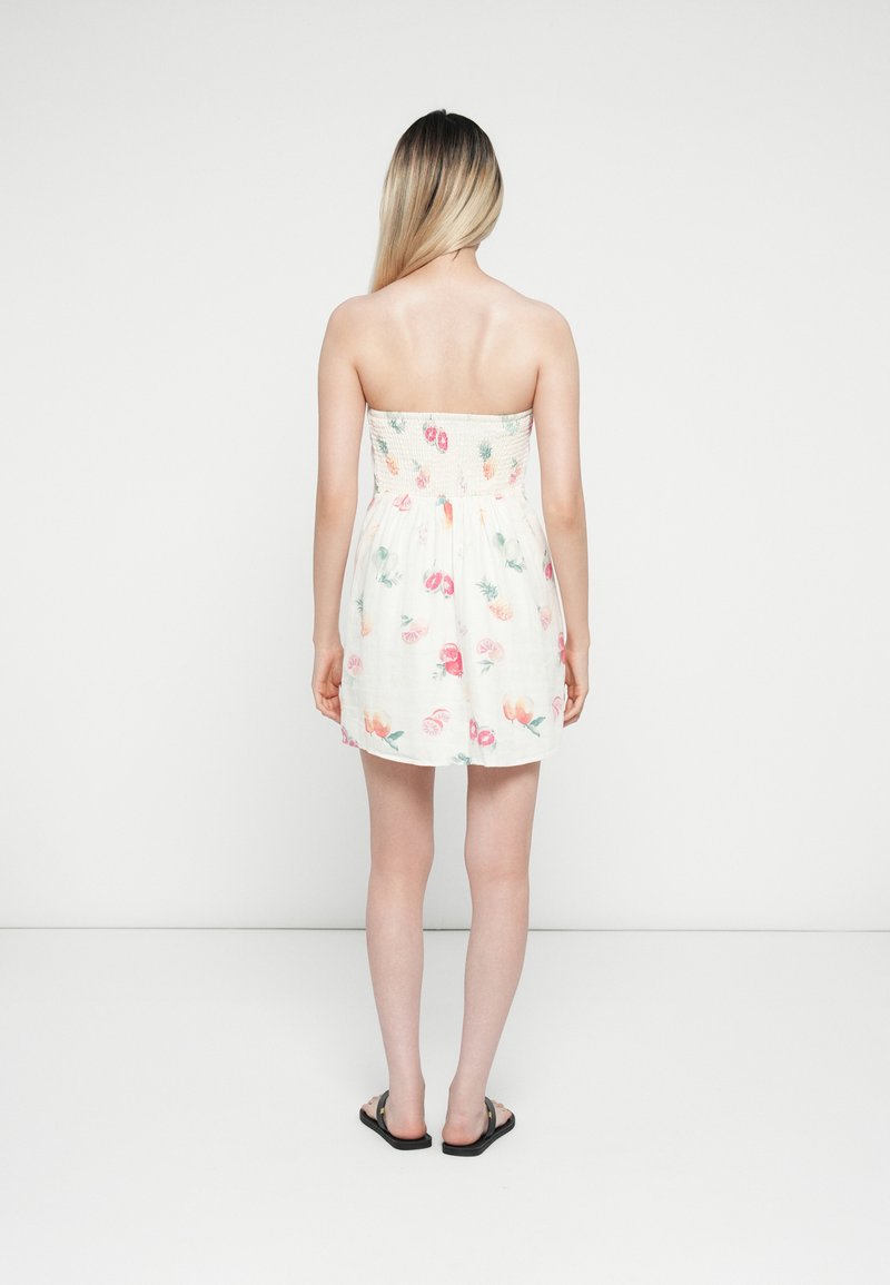 strapless beach dress uk La Mer Bandeau Mini Dress