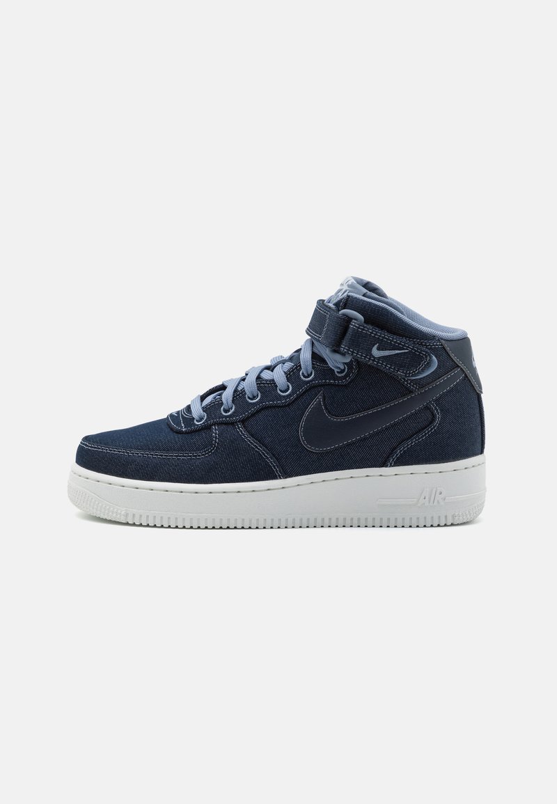 Nike Sportswear AIR FORCE 1 07 MID - Visoki športni copati - obsidian/summit white/ashen slate