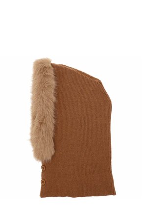 SCALDACOLLO CON CAPPUCCIO - Copricapo - cuoio