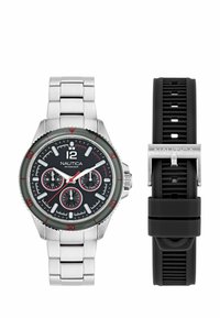 Nautica NCT WINDROSE - Orologio - silver coloured and black