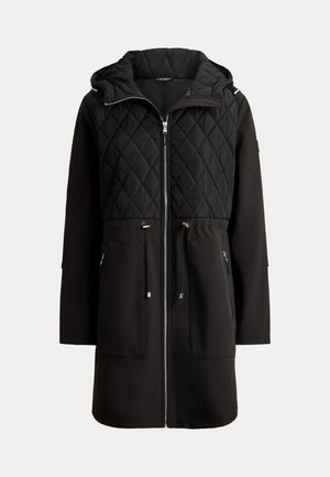 Lauren Ralph Lauren, HOODED DIAMOND QUILTED MOCKNECK JACKET - Winter coat - black