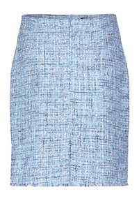 Betty Barclay GERADER SCHNITT - Minisukňa - light blue dark blue