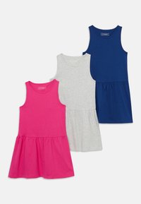 Friboo - 3 PACK - Vestido informal - dark blue/mottled light grey/neon pink Imagen en miniatura 1