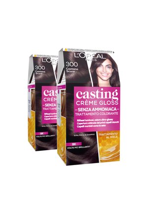 L'ORÉAL PARIS TINTA CAPELLI CASTING CREME GLOSS TINTA CAPELLI SENZA AMMONIACA PER UNA FRAGRANZA PIACEVOLE - 2 PACK - Tinte capelli - castano scuro