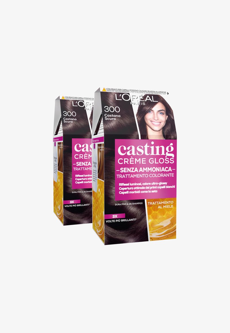 L'Oréal Paris - L'ORÉAL PARIS TINTA CAPELLI CASTING CREME GLOSS TINTA CAPELLI SENZA AMMONIACA PER UNA FRAGRANZA PIACEVOLE - 2 PACK - Tinte capelli - castano scuro, Ingrandire
