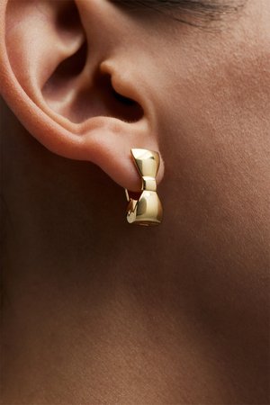 Avgvst BOW EARRINGS - Korvakorut - gold-coloured